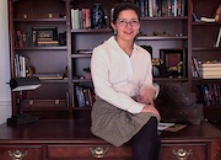 Isabel Strips Out of Those Office Clothes