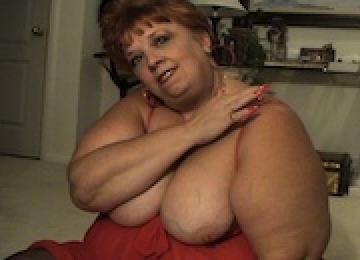 Big Fat Bonnie in Red Lingerie