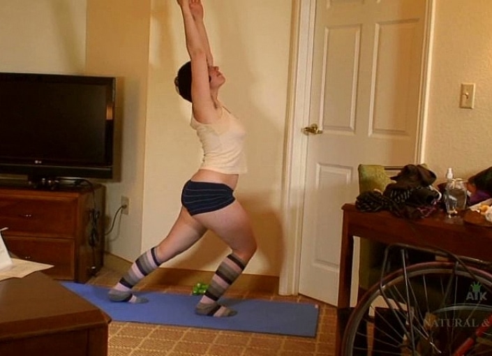 Monroe Acts Out Her Hairy Naked Yoga Fantasy