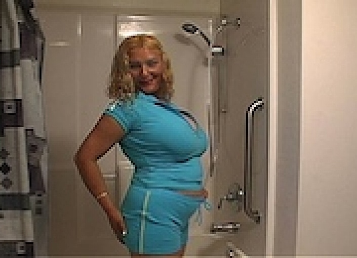 Monica Takes a Shower on Camera